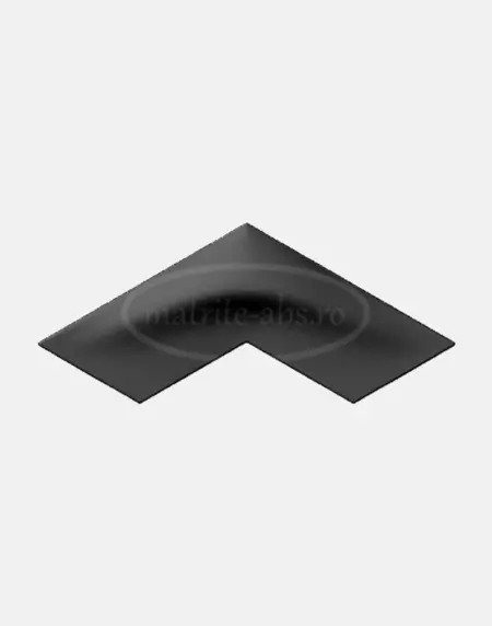 Model 3D Boomerang Small pentru placa decorativa, vedere frontala