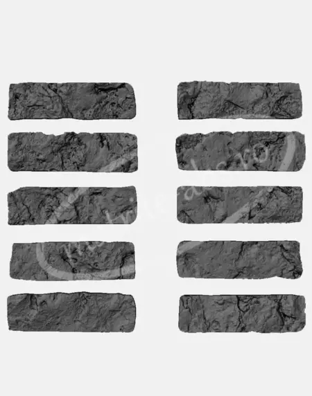 Set de placi decorative prezentand un model de caramida cu texturi detaliate, ce imita imperfectiunile naturale ale caramizilor vechi, oferind un aspect autentic si natural.