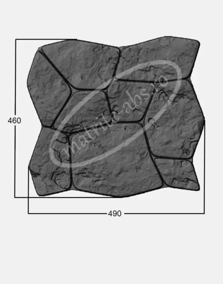 Model Flat Stone Pav cu dimensiuni specificate