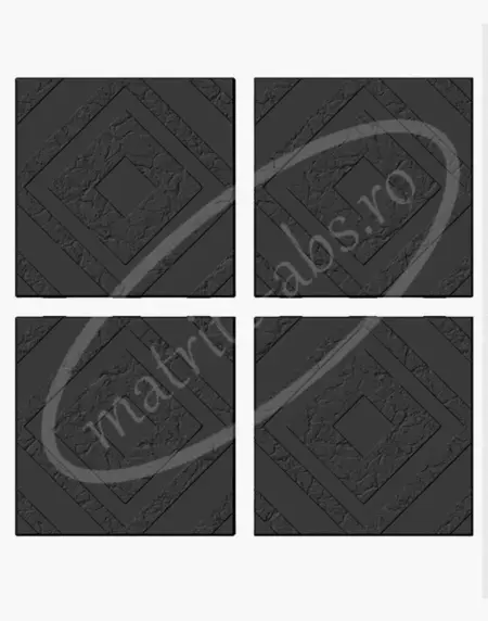 Montaj de patru pavaje GeoCore cu design geometric