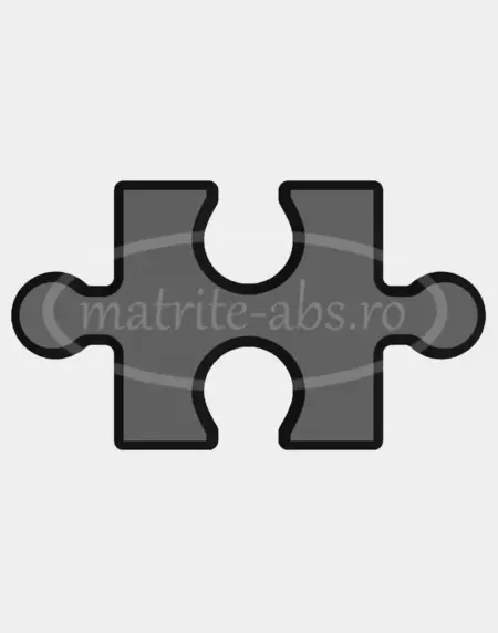 Matrita ABS model Puzzle pentru placa decorativa, vedere frontala