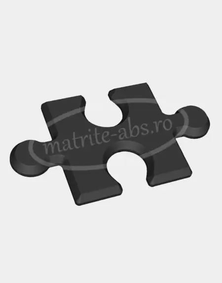 Matrita ABS model Puzzle pentru placa decorativa, vedere din unghi diferit