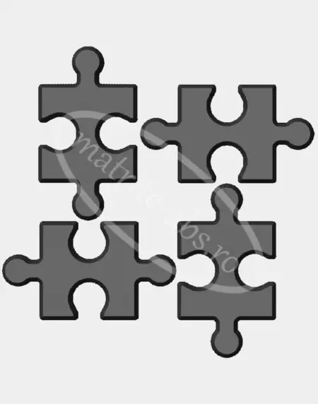 Matrita ABS model Puzzle, configuratie de montaj cu 4 placi