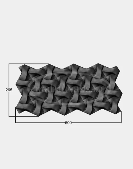 Matrita pentru placa decorativa 3D cu model Twist, un design modern ce imbina formele geometrice in miscare pentru un efect vizual deosebit.
