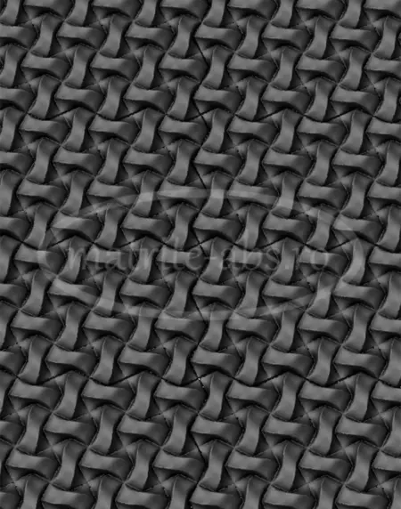 Perete decorativ realizat cu placi 3D obtinute din matrita model Twist, prezentare frontala.