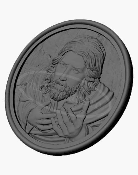 Matrita ABS Tablou Relief Iisus vedere unghi lateral
