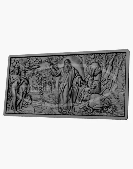 Matrita Gradina Edenului - vedere oblica ce evidentiaza adancimea reliefului