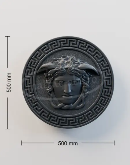 Medalion Medusa cu diametrul de 500 mm