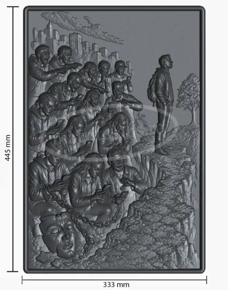 Matrita ABS Puterea de a Ramane Diferit cu dimensiuni 445x333 mm