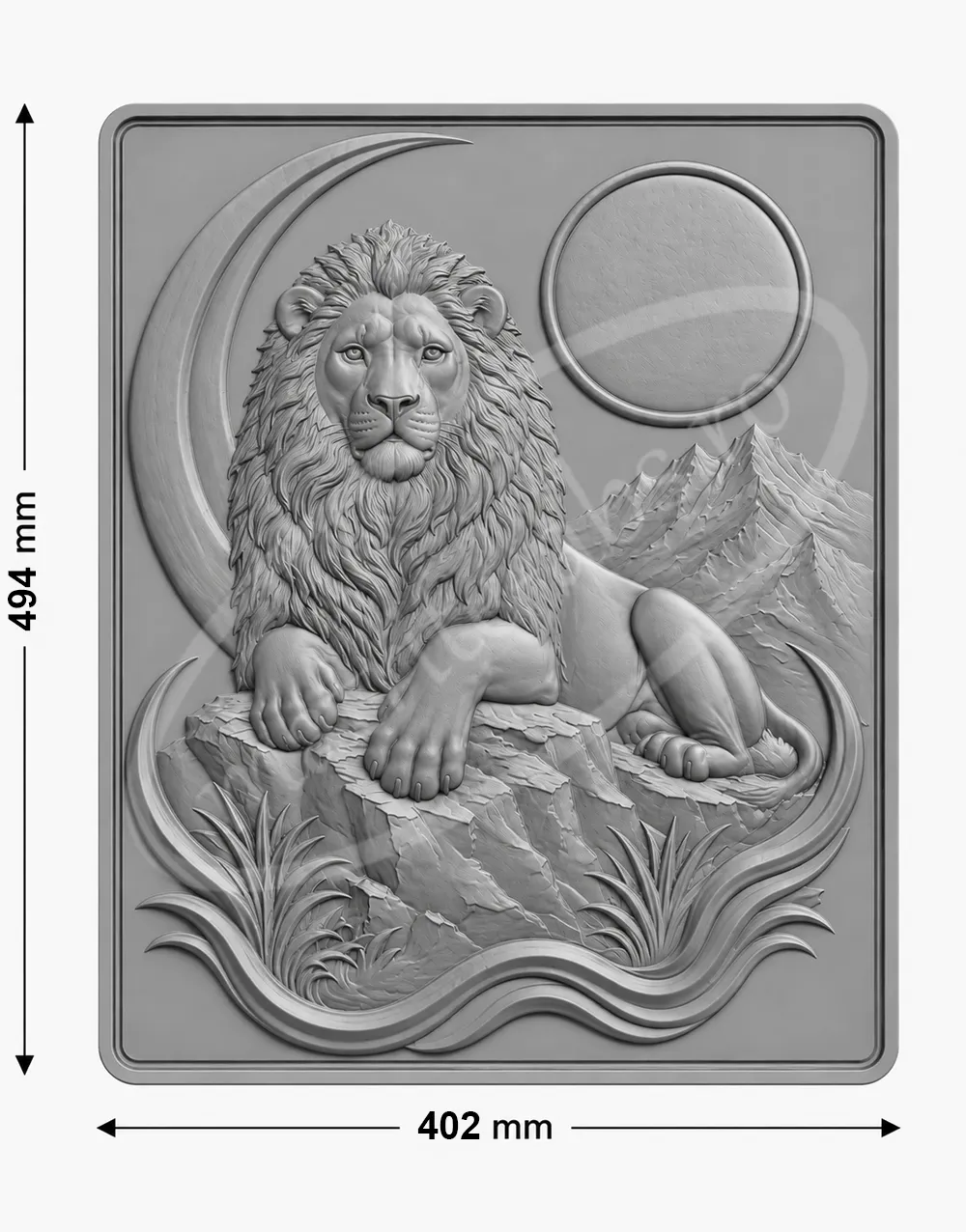 Matrita ABS pentru turnat - Tablou relief - Simbolul Puterii Tablou relief Simbolul Puterii obtinut cu matrita ABS - dimensiuni 494x402 mm